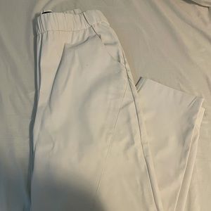 Zara White Leather Pants